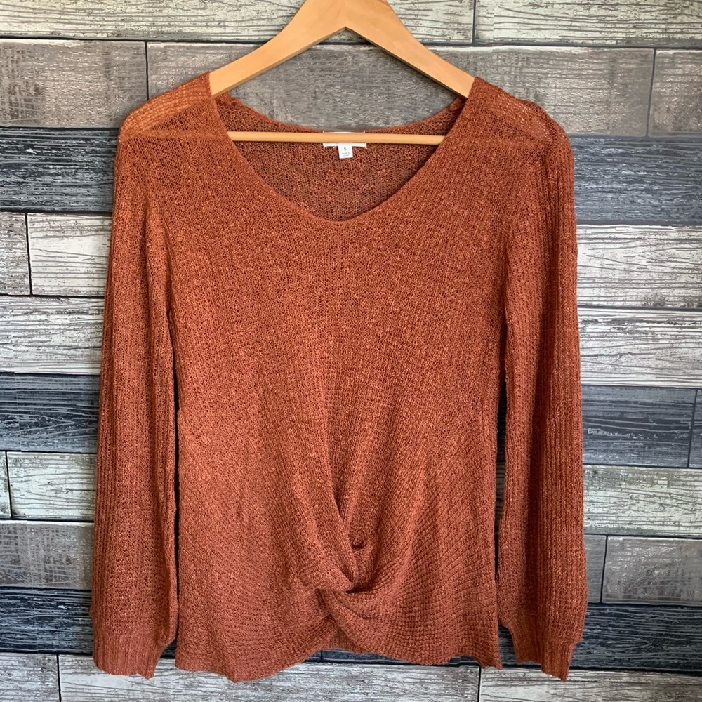 🌻NWOT! Blu Pepper Sweater Burnt Orange